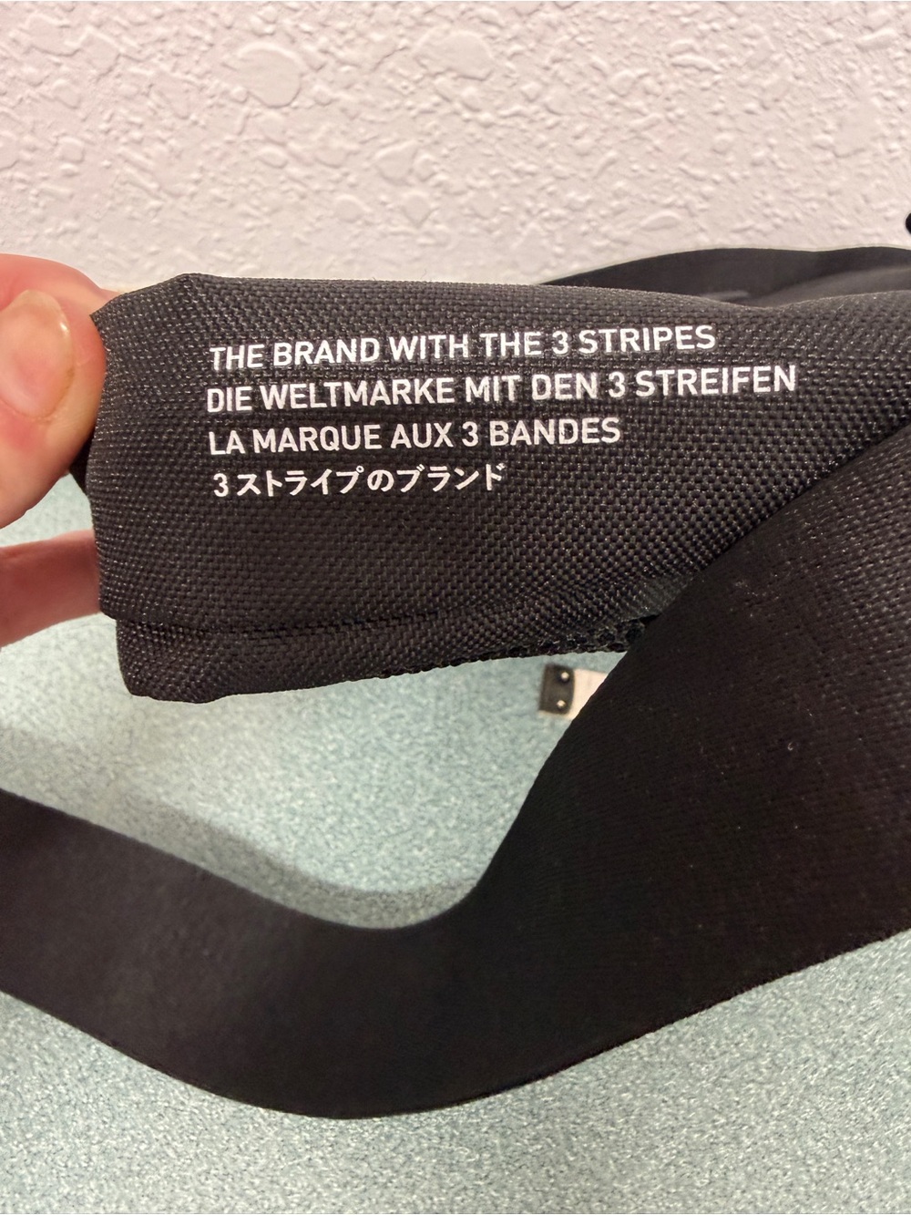 adidas Black Crossbody Bag with Front Mesh Pocket - Picture 11 of 14